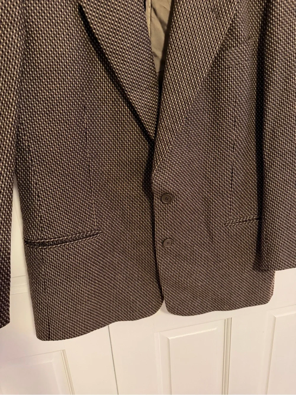 Giorgio Armani Le Collezioni Brown Pure Wool Sport Coat Blazer 42R Made in Italy